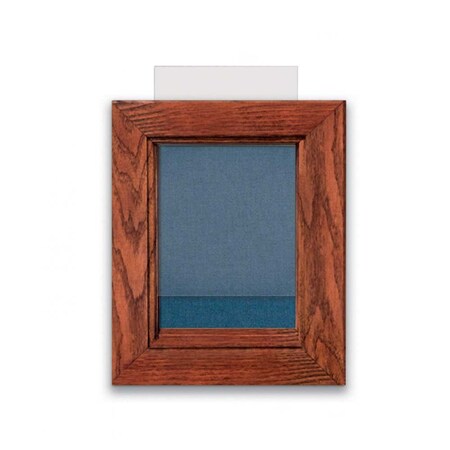 United Visual Products Outdoor Enclosed Combo Board, 48"x36", White Frame/Blue & Rubber UVCB4836ODW-BLUE-RUBBER